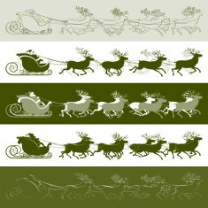 Santa's Sleigh Design elements