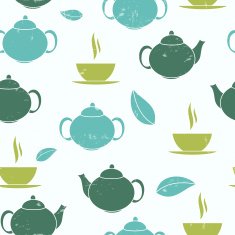 Tea Seamless Pattern Background Vector Illustration N4