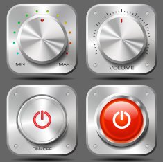 Metal Knobs And Buttons