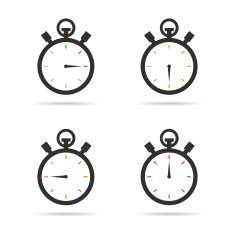 Stopwatch icons set
