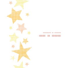 Golden stars textile textured vertical seamless pattern background