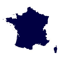 Map of France N16