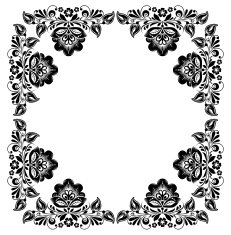 Black And White Vintage Frame N2