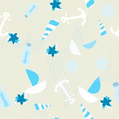 Vector Seamless sea pattern N4