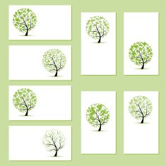 Green trees beautiful background for your design