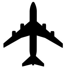 airplane or plane symbol