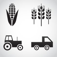 Farm icons isolated on white background N2