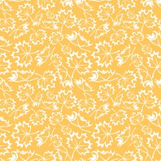 Seamless orange pattern with maple leaves Vector illustration