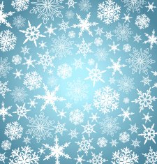 Stylized Christmas Snowflakes Background