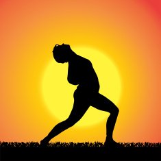 Vector silhouette of woman N489