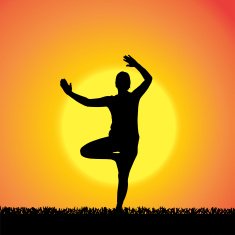 Vector silhouette of woman N490