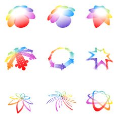 Set of abstract design elements vol 69