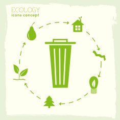 cycle eco infographic background concept N2