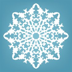 Decorative snowflake Christmas lace ornament N3