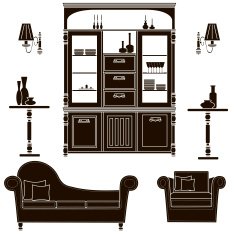 living room furniture icons N6
