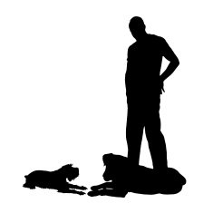 Vector Silhouette Of People N824