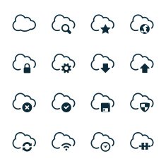 Cloud Network Icons N3