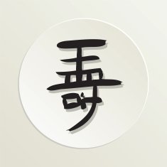 Sushi Restaurant Icon Longevity Symbol N2