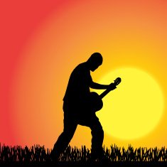Vector silhouette of a man N1021