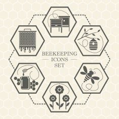 Beekeeping icons