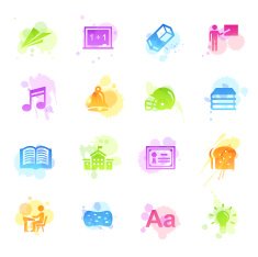 Stains Icons - School and Education N2