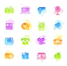 Stains Icons - Retro Electronics