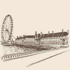 London hand drawn vector illustration
