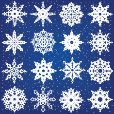 Set of snowflakes N17