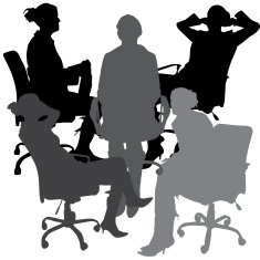 Vector silhouette of a woman N1993