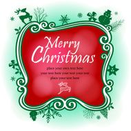 Christmas Element Around the Place Card