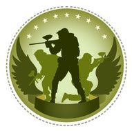 Paintball emblem (green)