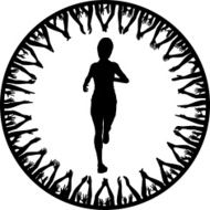 Good fight of woman runner