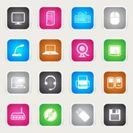 Multicolor Icons - Computer &amp; Peripherals