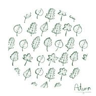 Autumn leaves pattern N13