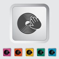 Vinyl disc whit hand N4