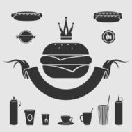 Symbol fast food set