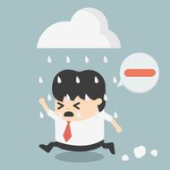 business people negative thinking