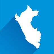 Blue Peru Map