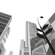 City hand drawn vector illustration N5