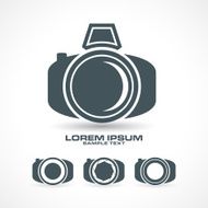 silhouette icon set vector camera N2