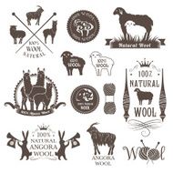 Wool labels and design elements N2