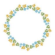 The floral concept of circle frame N11