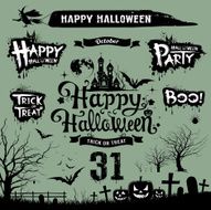 Halloween day silhouette collections