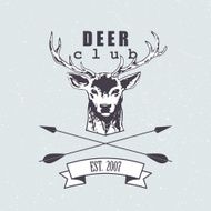 Deer club emblem