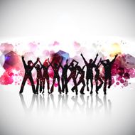 Abstract party people background N2