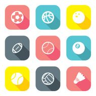 Ball Icons Flat Design