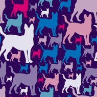 pattern with dogs seamless texture N3