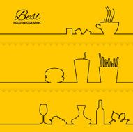 Set of flat line elements N5