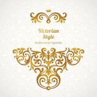 Vector lace pattern in Victorian style N5