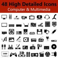 Computer and Multimedia Smooth Icons N2